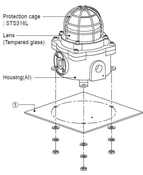 QLIGHT-QNES-Explosion-Proof-LED-Signal-Warning-Light-and-Electric-Sounder-fig-10