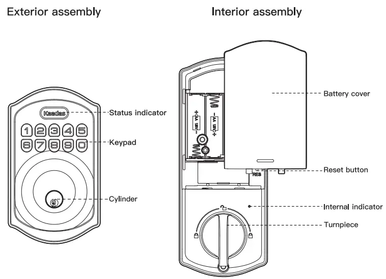 Kaadas KA201 Smart Door Lock - fige17
