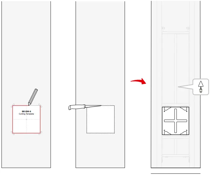 Bowers Wilkins BB-ISW8 8 Inch In Wall Subwoofer A11c