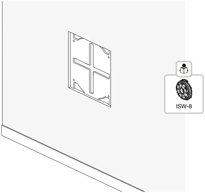 Bowers Wilkins BB-ISW8 8 Inch In Wall Subwoofer A12