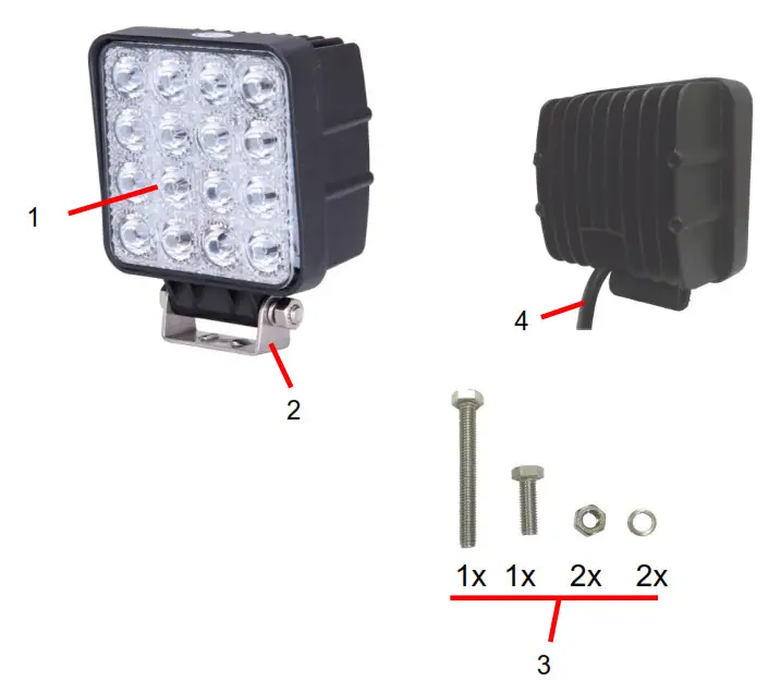 Westfalia 48W LED Worklight - fig 1