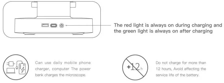 BeaverLAB DDL-MX Intelligent Microscope - Charging Instructions