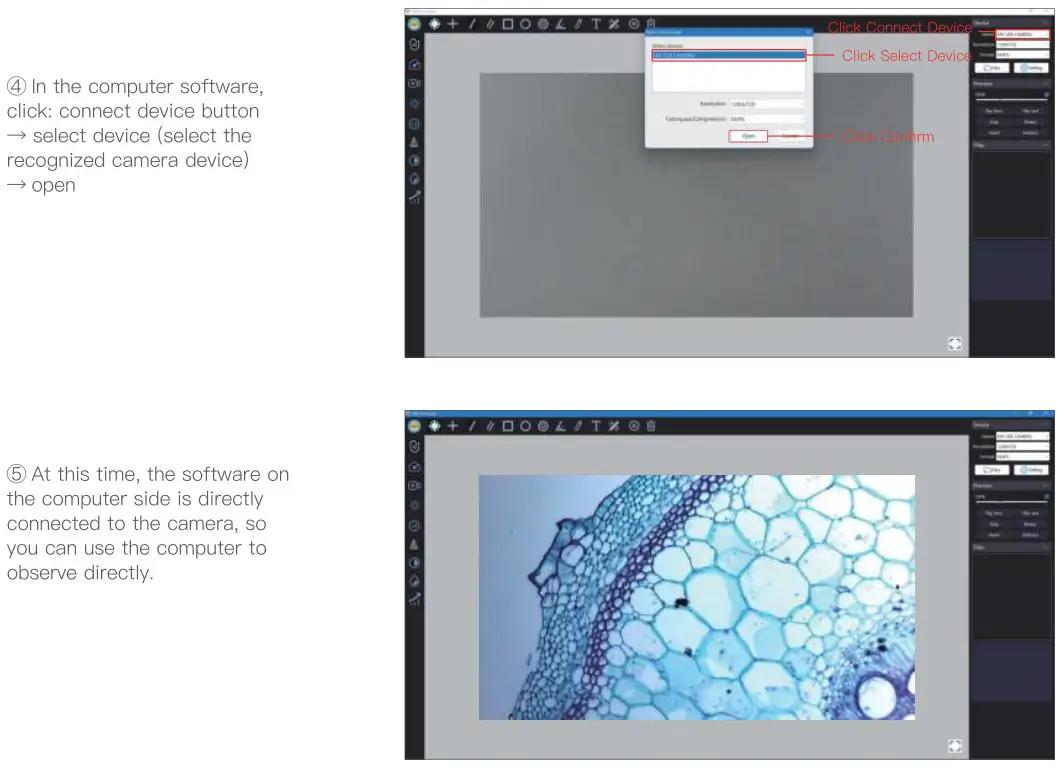 BeaverLAB DDL-MX Intelligent Microscope - Computer Device Connection 2