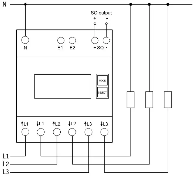 Eltako DSZ15DE-3x80A 3 Phase Energy Meter -
