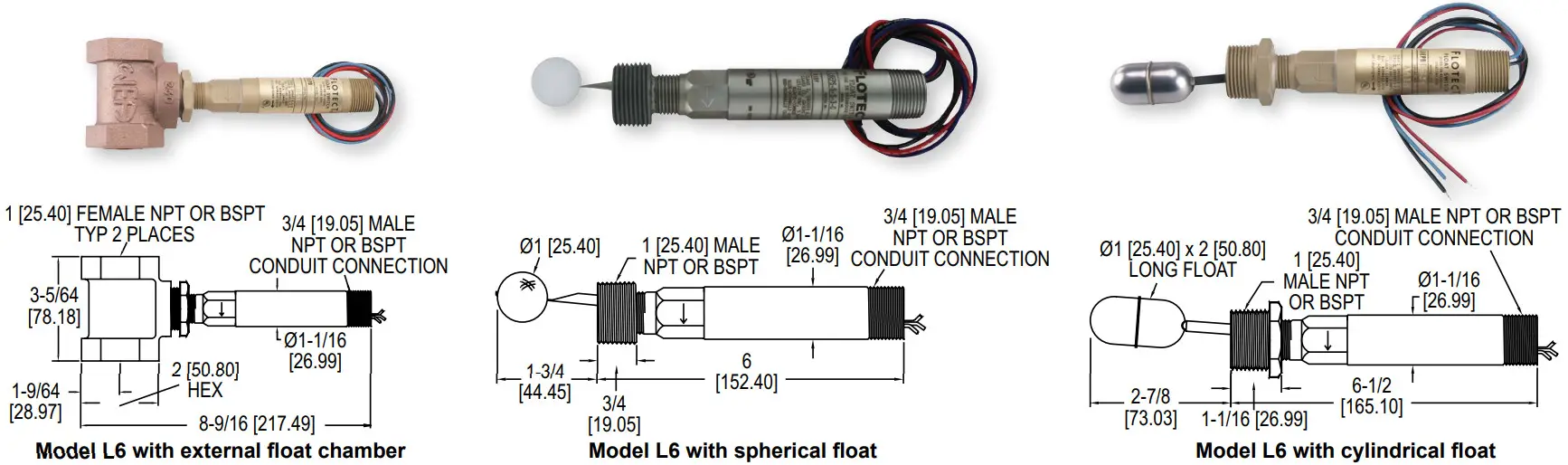 Dwyer L6EPB B S 3 O FLOTECT Liquid Level Switch