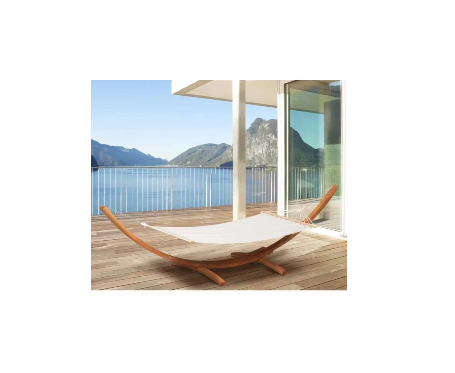 Outsunny 84a-130v01wt Wooden Hammock Swing Bed Instruction Manual