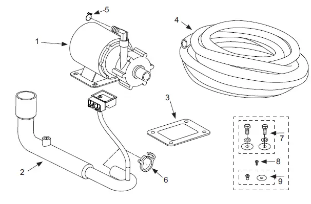 GE APPLIANCES UPK4 Drain Pump Kit Instruction Manual