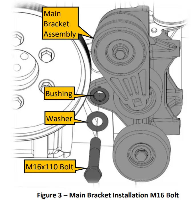 VMAC A24113 OEM Compressor Mount Package for CR70 - Main Bracket 1
