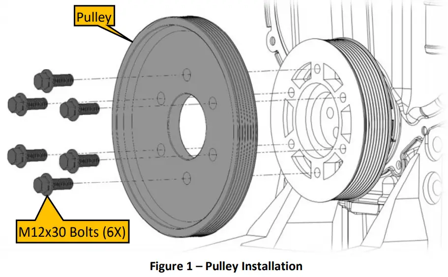 VMAC A24113 OEM Compressor Mount Package for CR70 - Pulley Installation