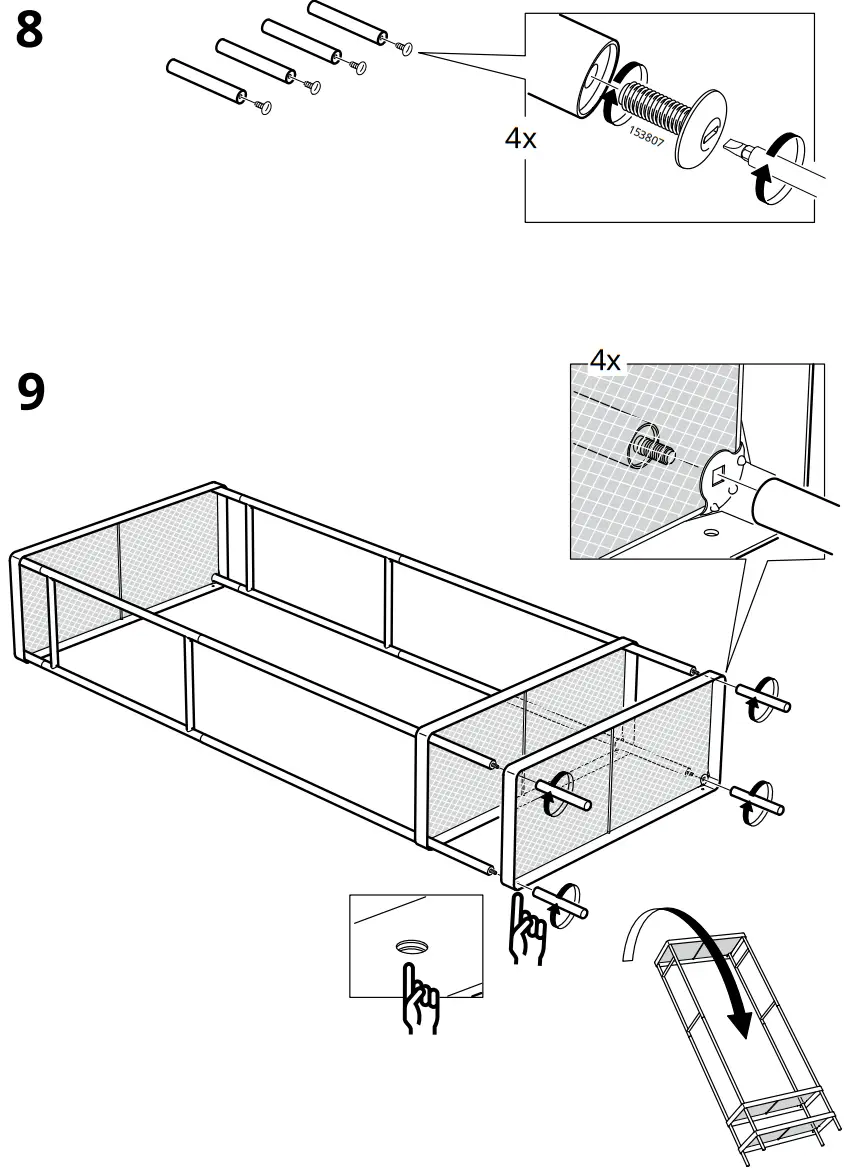 IKEA MACKAPAR Coat Rack with Shoe Storage Unit - Assembly 4
