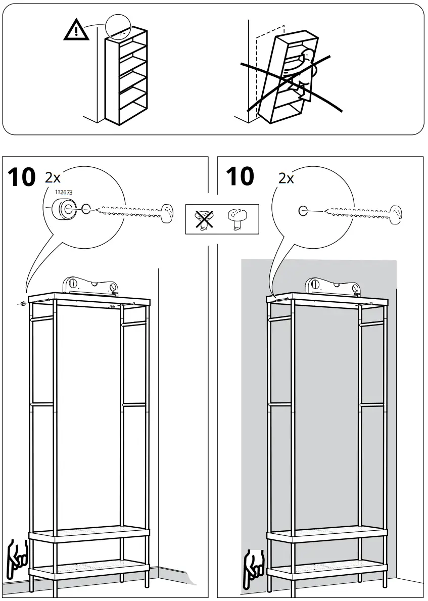 IKEA MACKAPAR Coat Rack with Shoe Storage Unit - Assembly 5
