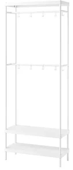 IKEA MACKAPAR Coat Rack with Shoe Storage Unit