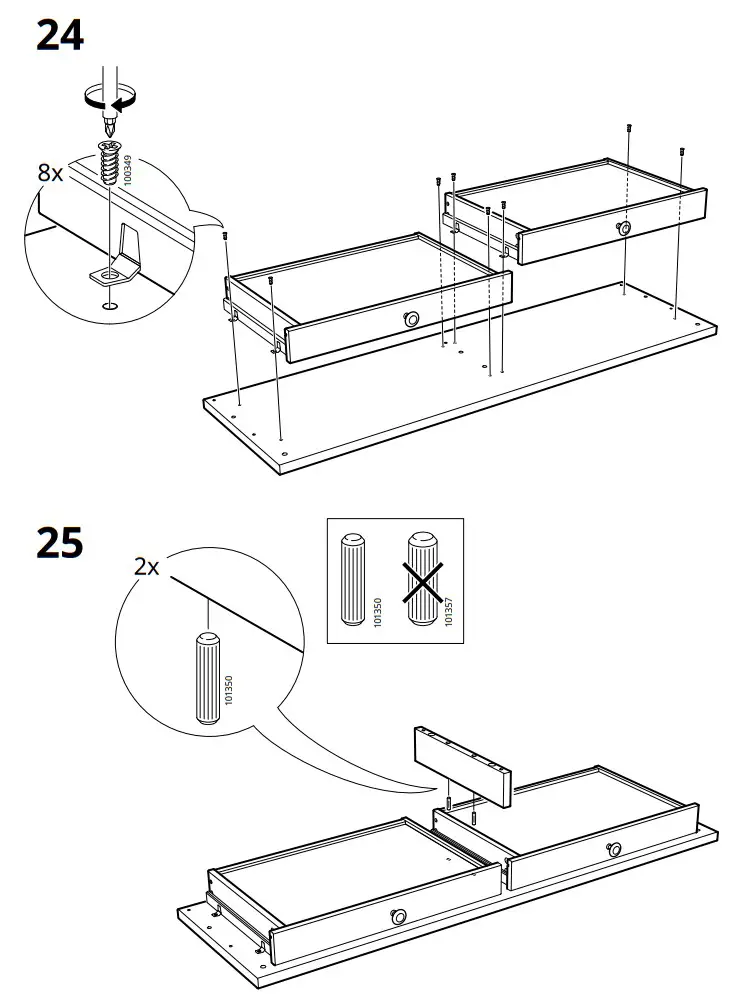 IKEA 903.632.23 HEMNES Desk with 2 Drawers - fig 15