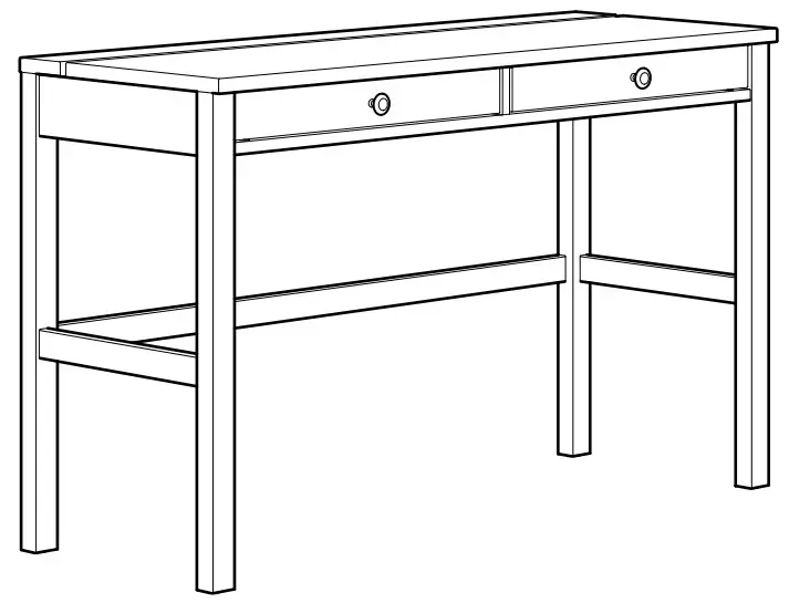 IKEA 903.632.23 HEMNES Desk with 2 Drawers