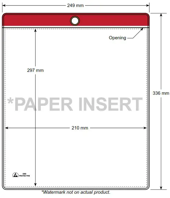 DESCO ASIA 883010 ESD Shop Traveler with Green Header - overview 1