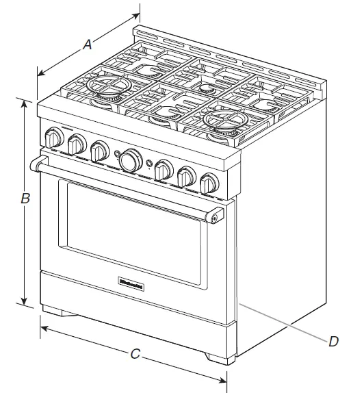 KitchenAid-KFGC500 Series-Smart-Commercial-Style-Gas-Range-07