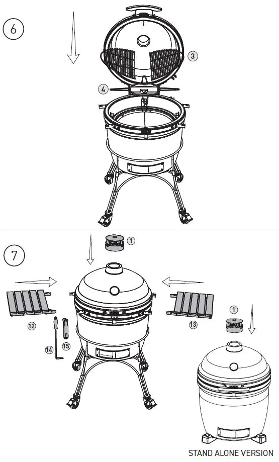 KAMADO JOE-BJ24RHC-Big-Joe-II-24-Inch-Charcoal-Grill-5