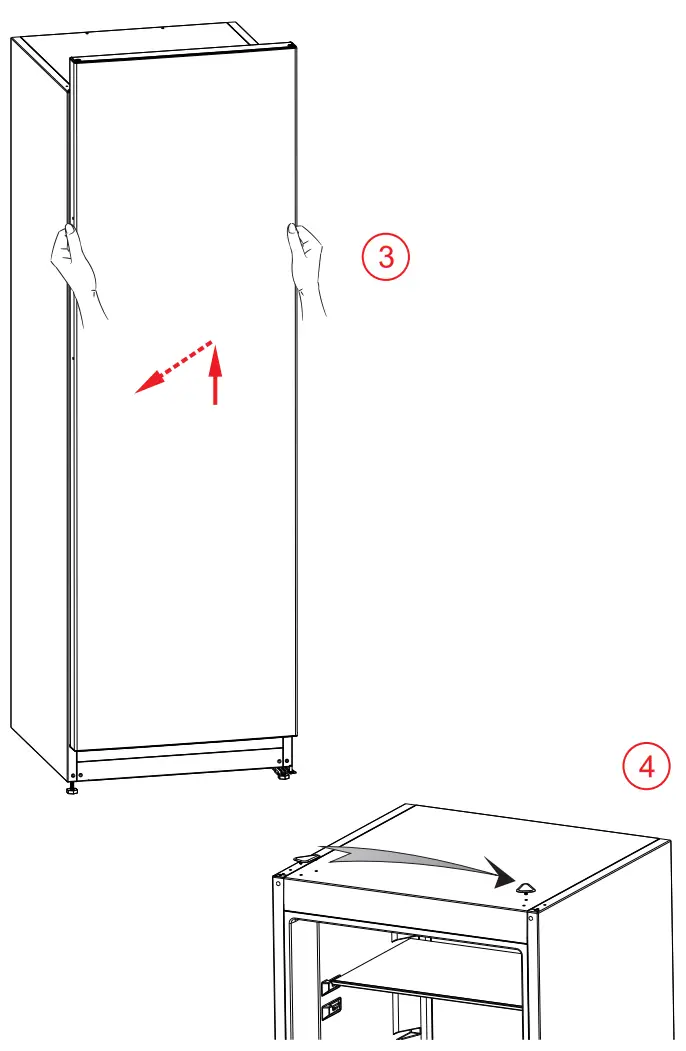 Cylinda K2255HE Refrigerator - Assemble