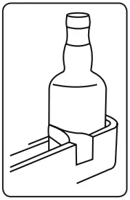 Cylinda K2255HE Refrigerator - Bottle Holder