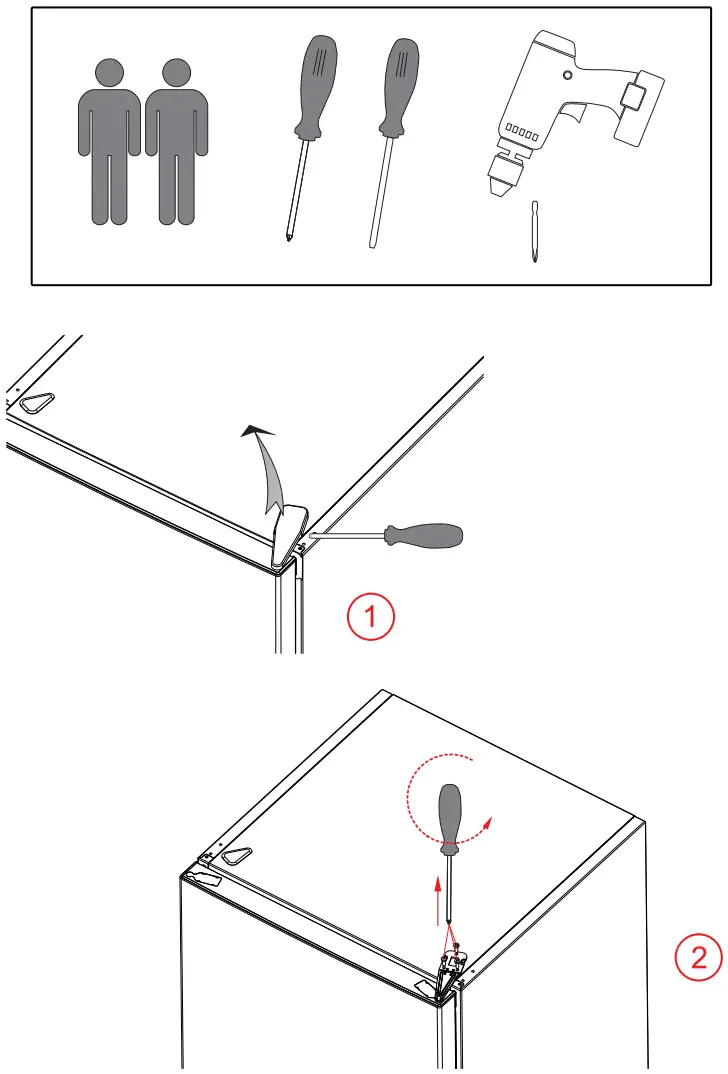 Cylinda K2255HE Refrigerator - Tools