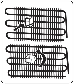 Cylinda K2255HE Refrigerator - plastic distance