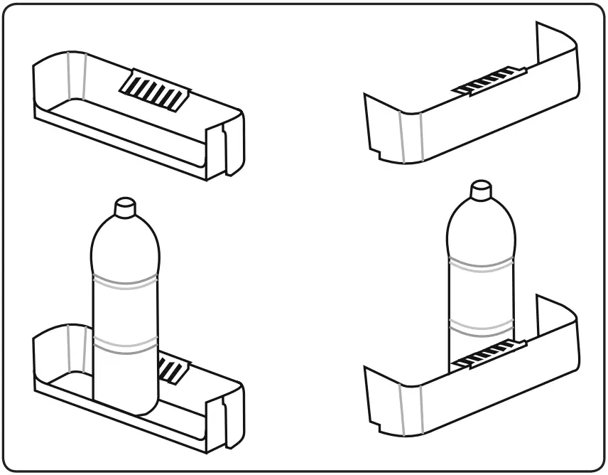 Cylinda K2255HE Refrigerator - slipping