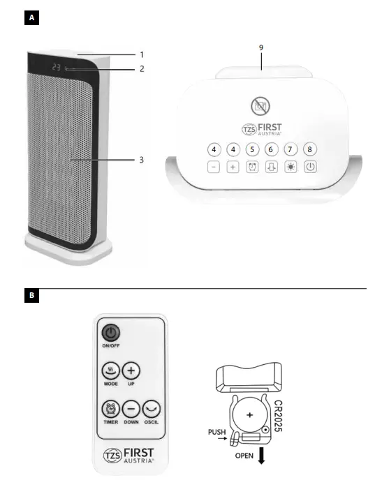 FIRST AUSTRIA FA-5565-1 Fan Heater - fig