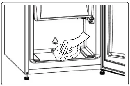 Freezer defrosting process