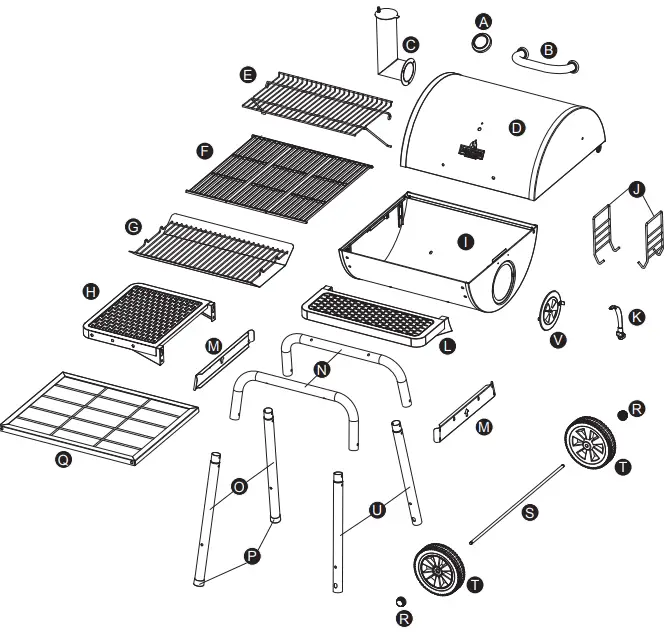 Master Forge CBC23023L 23 Inch Charcoal Grill-fig1