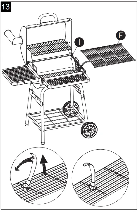 Master Forge CBC23023L 23 Inch Charcoal Grill-fig23