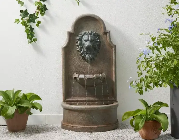 Glitzhome 2007300055 Outdoor Fountain With Led Lights And Pump Instruction Manual