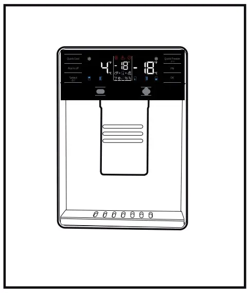 beko GN1406231XBN American Fridge - Water dispenser