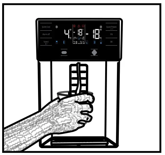 beko GN1406231XBN American Fridge - trigger