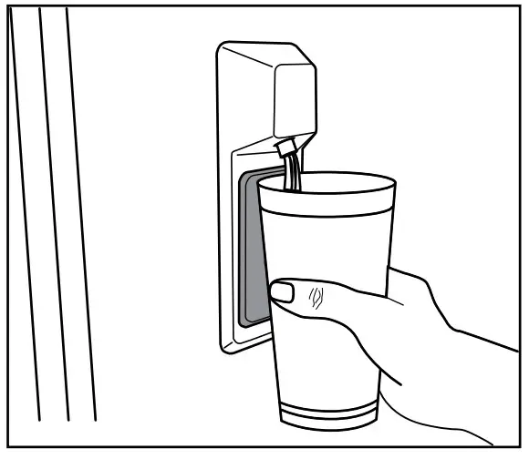 beko GN1406231XBN American Fridge - water dispenser