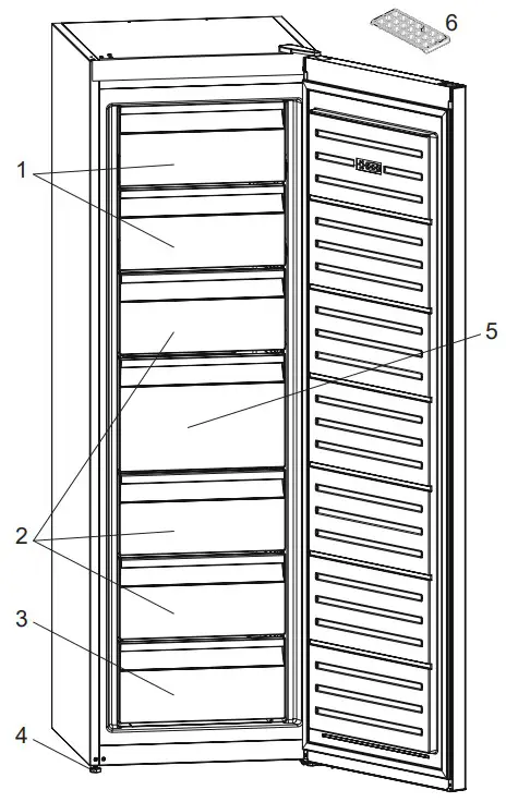 AEG AGB728E5NX 60Cm Frost Free Upright Freezer - fig 31