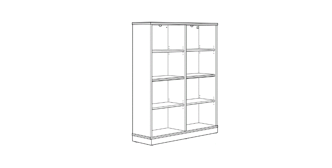 Ikea Aa-2352858-2-100 Lanesund Bookcase Grey Brown Instruction Manual