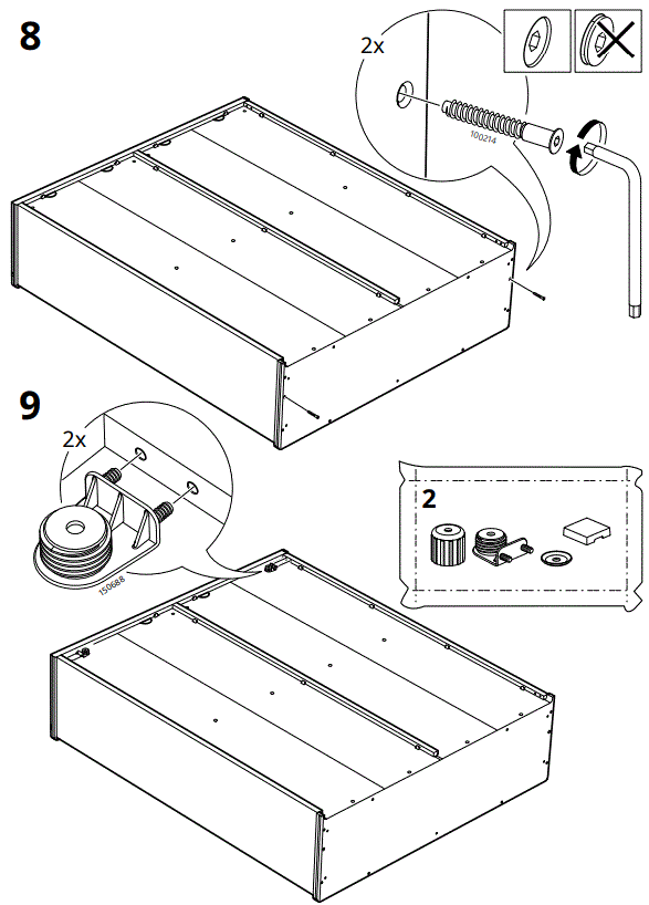 IKEA AA-2352858-2-100 LANESUND Bookcase Grey Brown-FIG10