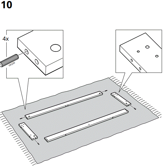 IKEA AA-2352858-2-100 LANESUND Bookcase Grey Brown-FIG11