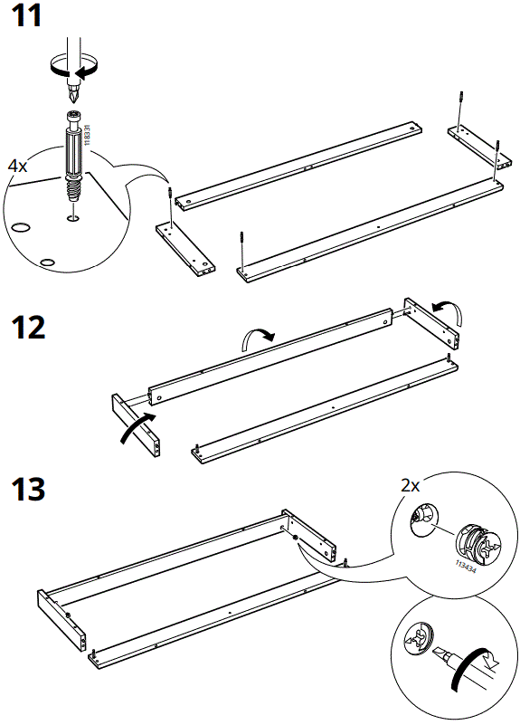 IKEA AA-2352858-2-100 LANESUND Bookcase Grey Brown-FIG12