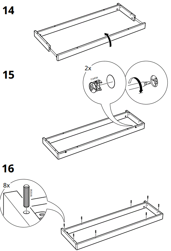 IKEA AA-2352858-2-100 LANESUND Bookcase Grey Brown-FIG13