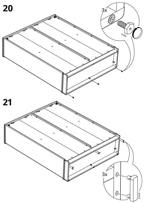 IKEA AA-2352858-2-100 LANESUND Bookcase Grey Brown-FIG16