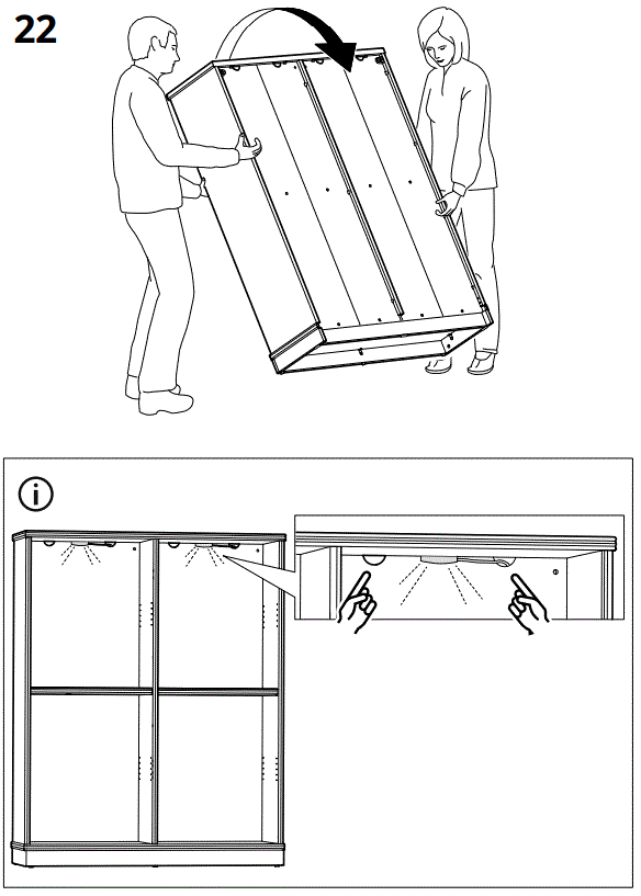 IKEA AA-2352858-2-100 LANESUND Bookcase Grey Brown-FIG17