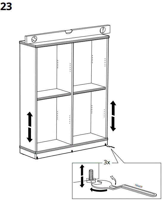 IKEA AA-2352858-2-100 LANESUND Bookcase Grey Brown-FIG18