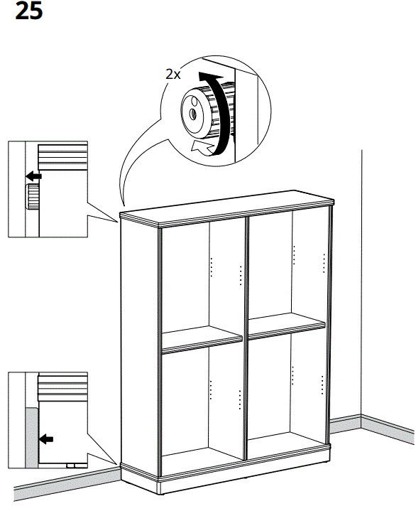 IKEA AA-2352858-2-100 LANESUND Bookcase Grey Brown-FIG20