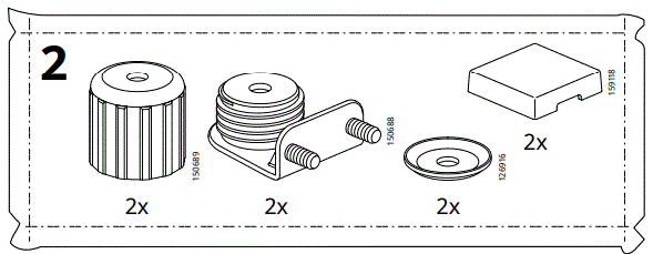 IKEA AA-2352858-2-100 LANESUND Bookcase Grey Brown-FIG3