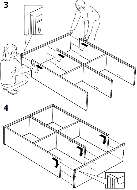 IKEA AA-2352858-2-100 LANESUND Bookcase Grey Brown-FIG6