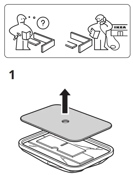 IKEA 903.481.24 RABBLA Box with Compartments - fig