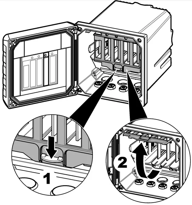 Conductivity module slots
