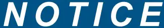 N O T I C E