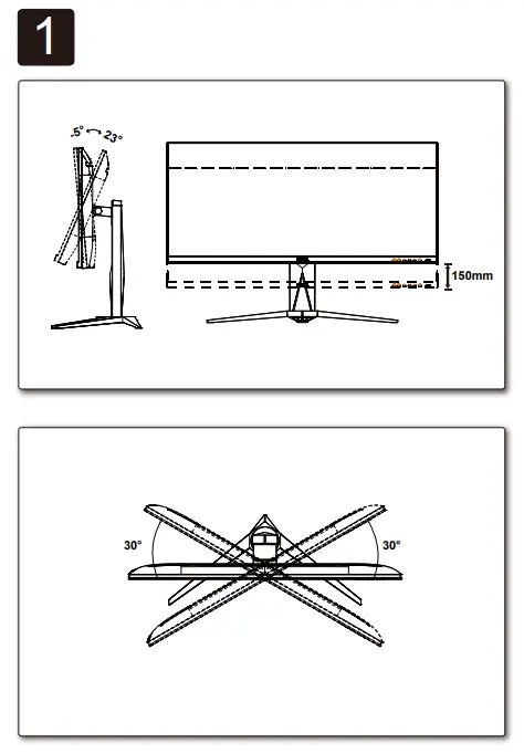 AOC AG405UXC Gaming Monitor - Fig 1
